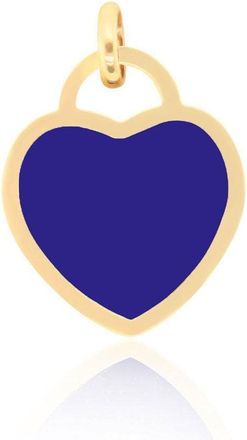 The Lovery Lapis Heart Padlock Charm 15mm