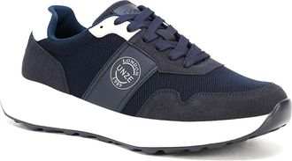 Unze Men Dunlap Trendy Lace Up Trainers UK Size 6-11 Navy