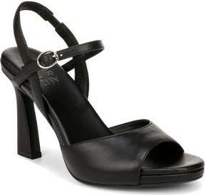 Naturalizer Lala Ankle Strap Sandal in Black Leather at Nordstrom Rack, Size 8.5