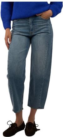 Jcsophie Jeans, Dames, Blauw, S, Katoen, Cropped Jeans