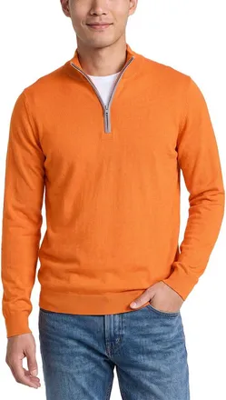 N.Peal N. PEAL Salcombe Cashmere-Blend 1/2-Zip Sweater