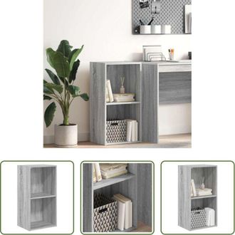 vidaXL Libreria grigio sonoma - Libreria Grigio Sonoma 40x30x77 cm in Legno Multistrato