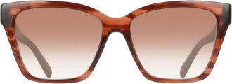 Ferragamo Brown Gradient Square Ladies Sunglasses SF2110S 656 57