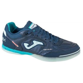 Joma Heren Top Flex Grain Leren Zaalvoetbalschoenen (Marineblauw)
