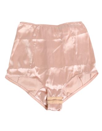 Dolce & Gabbana Womens Pink Acetate High Waist Shorts Panty Underwear 51+04+pa