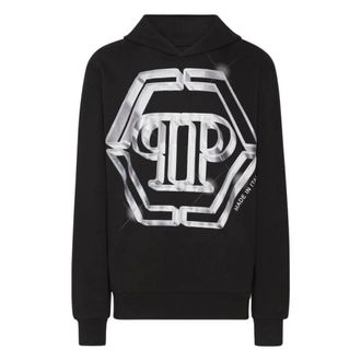 Philipp Plein Hombre, Sudaderas, Negro, Talla: L