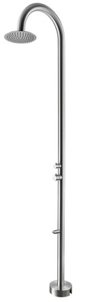 Puma Ducha Exterior 316l Agua Fr&iacute;a/caliente, Manguera, Rociador 25 Cm, Lavapi&eacute;s Ts1007
