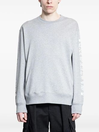 MASTERMIND WORLD skull-print logo cotton sweatshirt - men - Cotton - L - Grey