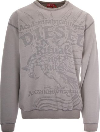 Diesel Medium Grey Crew Neck Sweatshirt