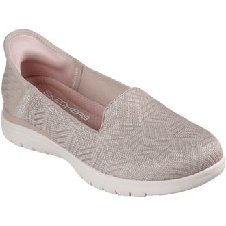 Skechers On-the-GO Flex - Clover Textile Dames Taupe Standaard Sneakers