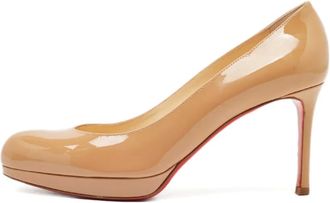 Christian Louboutin Pumps in pelle verniciata - Toni neutri