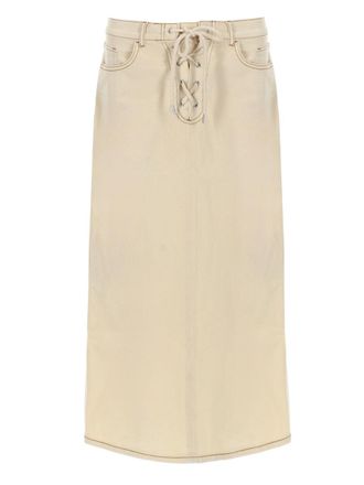 Baum Und Pferdgarten Knee-Length Organic Cotton Lace-Up Skirt