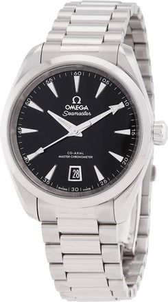 Omega Seamaster Automatic Chronometer Black Dial Mens Watch 220.10.38.20.01.004