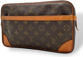 Louis Vuitton Brown Monogram Monogram Clutch Bag Pouch (Pre-Owned)