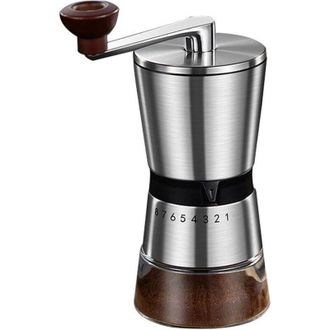 OEM Molinillo De Caf&eacute; Manual De Precisi&oacute;n, Gran Capacidad, Ideal Para Uso Dom&eacute;stico, 8 Ajustes De Molienda, Muelas De Cer&aacute;mica, Pr&aacute;ctico Molinillo De Caf&eacute;