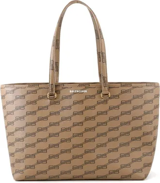 Balenciaga Brown Pvc Tote Bag (Pre-Owned)