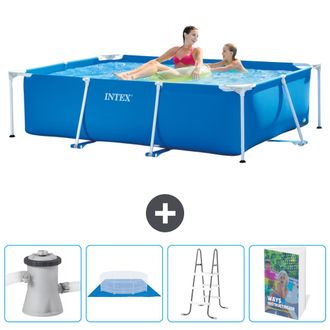 Intex Piscina Con Estructura Rectangular - 220x150x60 Cm - 5-piezas Scb122