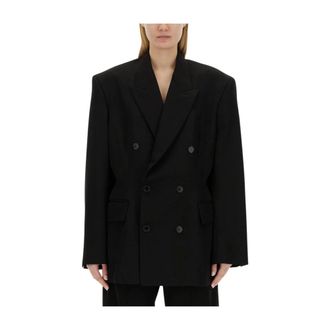 Balenciaga Dames, Jassen, Zwart, Maat: S