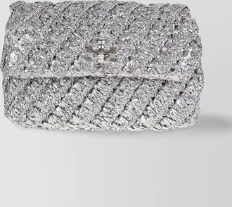 Tory Burch woven chain strap shoulder bag