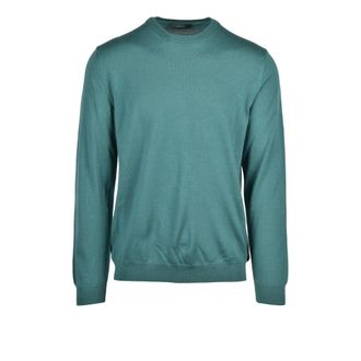 Zanone Hombre, Jerseys, Verde, Talla: L