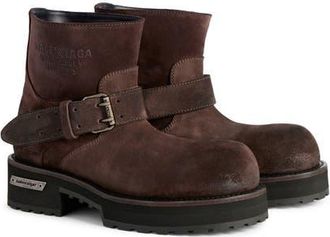 Balenciaga Venom Mini Bootie in Espresso/Silver at Nordstrom, Size 10Us