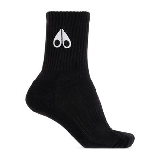 Moose Knuckles Socks, male, Black, Size: L/XL Logo Icon Socks