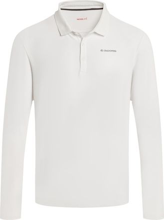Craghoppers Heren Bramshaw Golf Nosilife Poloshirt met lange mouwen (Wit)