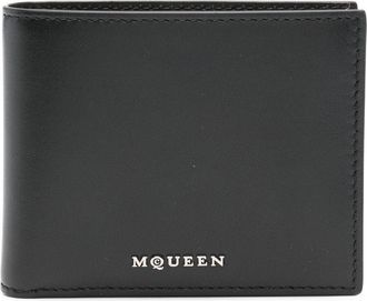 Alexander McQueen Leren portemonnee - Zwart