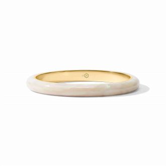 Julie Vos Womens Madison Statement Bangle In Colette Alabaster