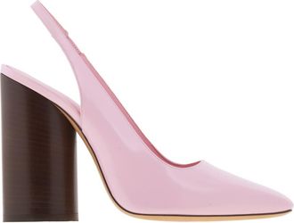Ferragamo Pamela Leather Slingback Pumps, Size 7 C