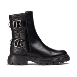 Wonders Motorcycle-Inspired Ankle Boots