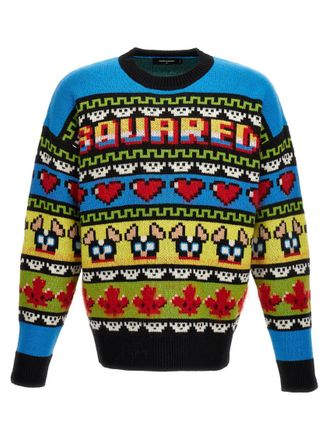 Dsquared2 Multicolor Crew Neck Sweater