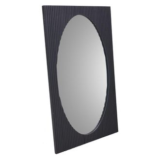 Wanderlust Deco Espejo De Madera Gris Oscuro 50x2.5x80