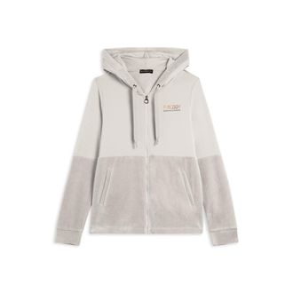 Freddy Felpa cappuccio e zip da donna con fondo in velluto