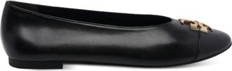 Tory Burch Schoenen, Dames, Zwart, 40 EU, Leer, Reva Ballet Flat