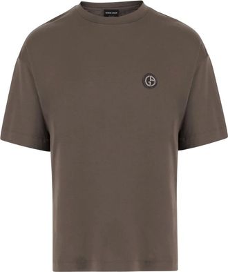Giorgio Armani Hombre, Camisetas, Marr&oacute;n, Talla: M