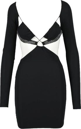 Amazu&igrave;n Fitted Mini Dress with Cut-Out Design