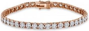 Allurez Diamond Tennis Bracelet 14k Rose Gold (3.00ct)