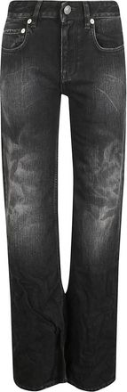 Balenciaga Wide-leg Jeans - Dames - Loose Fit Jeans - Zwart - W26 - Katoen - Jeans