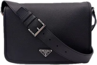 Prada Black Leather Shoulder Bag (Pre-Owned)