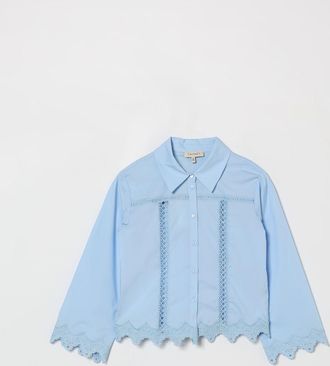 Twinset Coordinato Twinset in misto cotone con inserti in macram&egrave;