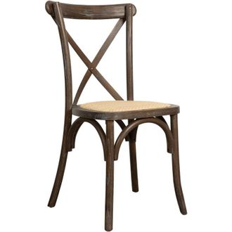 Biscottini International Modern Kitchen Chair Stackable Chair Wooden Rattan Chair Dining and Living Room Thonet Vintage Rustic Restaurant Chairs