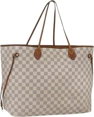 Louis Vuitton Pre-owned Tote Bags, female, White, Size: ONE SIZE Pre-owned Neverfull GM Tote Bag