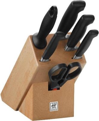 Zwilling Four Star - Bloque Madera Para 6 Piezas, Serie Four Star - Zwilling