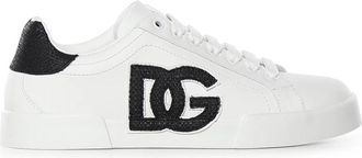 Dolce & Gabbana Sneakers - Heren - Sneakers - Wit - 40 EU - Leer - Schoenen