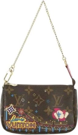 Louis Vuitton Pre-owned Mini Bags, female, Brown, Size: ONE SIZE Pre-owned Canvas Mini Bag