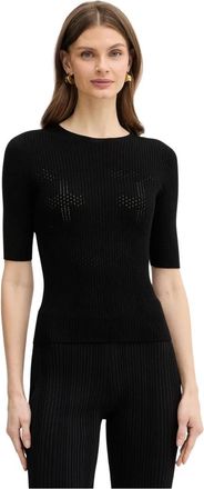 Twinset Top a coste - - Knitwear - Donna - Nero - XS
