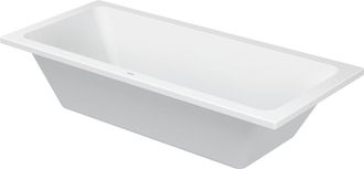 Duravit Ba&ntilde;era Duravit D-code Rectangular 1800x800 Mm, Con Dos Inclinaciones Dorsales, De Acr&iacute;lico Sanitario, Blanco