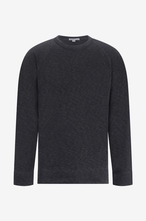 James Perse Rundhals-Sweatshirt aus geflammtem Jersey