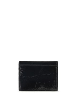 Vivienne Westwood Orb Logo Leather Card Case - Black